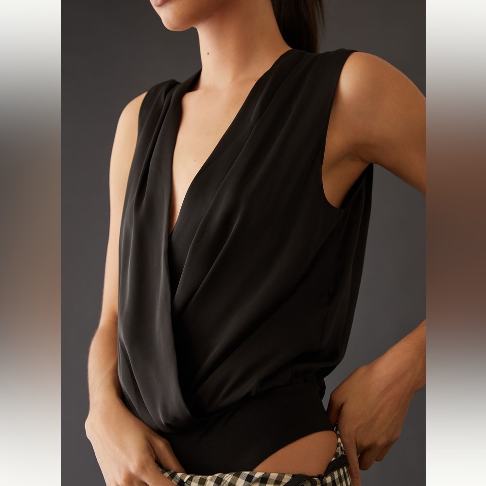Favorite Daughter NWT Sz M elegant bodysuit blouse; top rated & sold out @anthro
